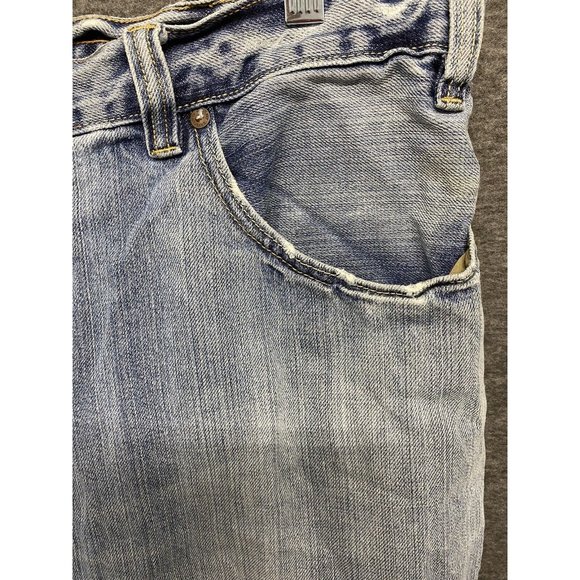 Old Navy Blue Jeans Men's 38x30 Distressed Y2K - Picture 6 of 11